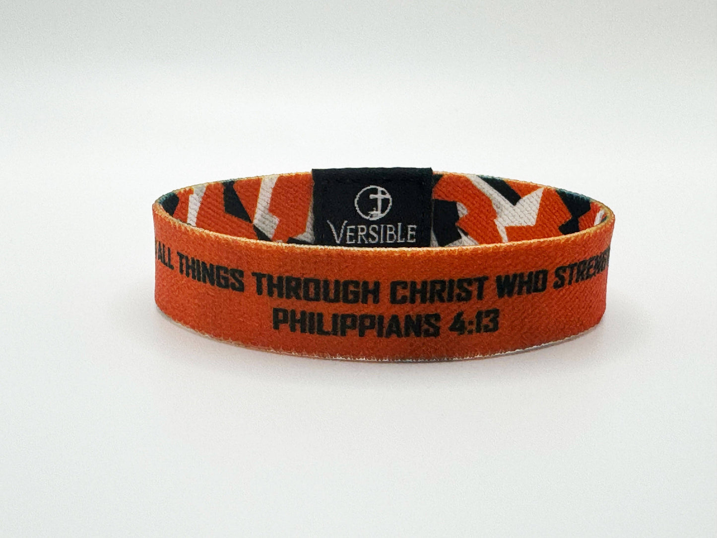 Team Camo / Philippians 4:13 Wristband