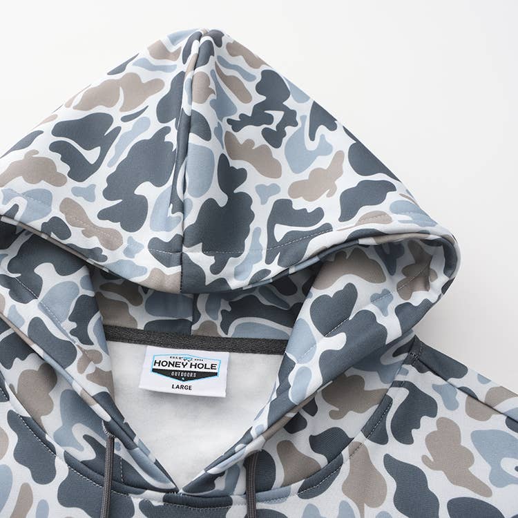 Fleece Hoodie - Smoke Camo