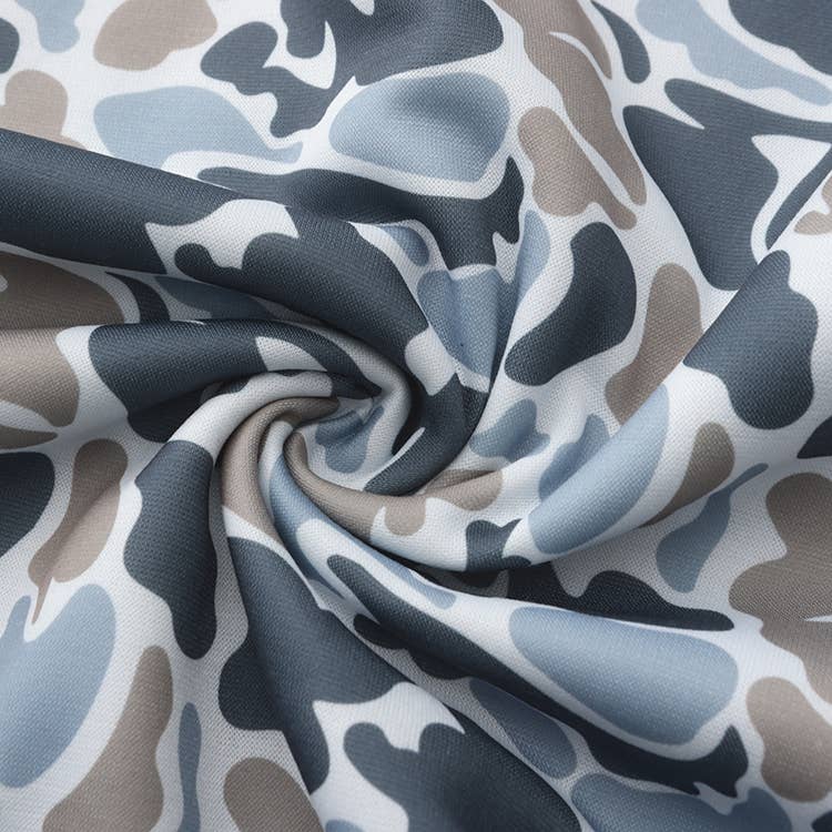 Fleece Hoodie - Smoke Camo