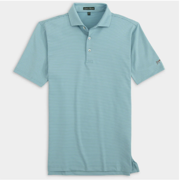 YOUTH DUNE STRIPE POLO - SEASIDE - DUSTY BLUE